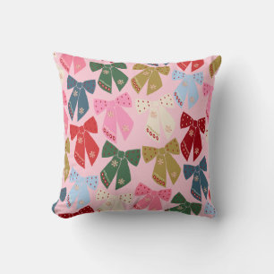 Weihnachtsbäume Coquette Pink Kissen