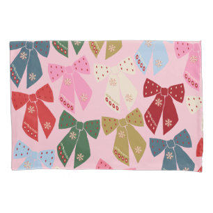 Weihnachtsbäume Coquette Pink Kissenbezug