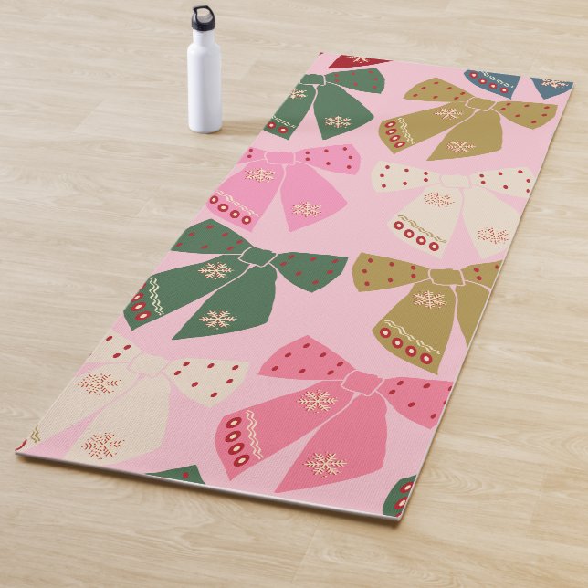Weihnachtsbäume Coquette Pink Yogamatte (Beispiel)