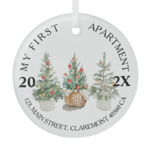 Weihnachtsbäume der ersten Wohnung