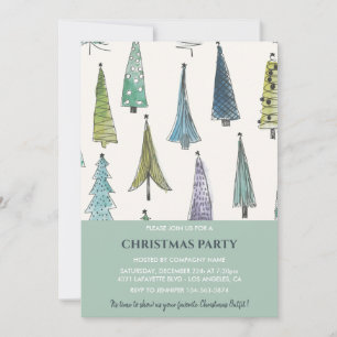 Weihnachtsbaume der Firma Niedliche Party Einladun Einladung