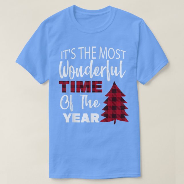 Weihnachtsbäume Es ist die wunderbarste Zeit der T-Shirt (Design vorne)