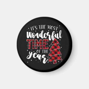 Weihnachtsbäume Es ist die wunderbarste Zeit der W Magnet