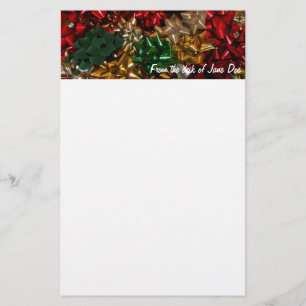 Weihnachtsbäume farbenfroher Feiertag Briefpapier