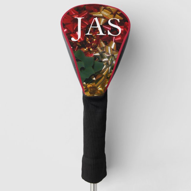 Weihnachtsbäume farbenfroher Feiertag Golf Headcover (Vorderseite)