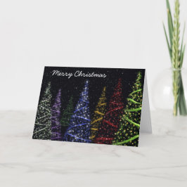 Weihnachtsbäume Feiertagskarte