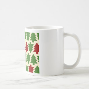 Weihnachtsbäume-Feiertagsmuster Tasse