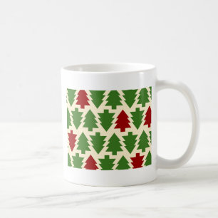 Weihnachtsbäume Feiertagsmuster Tasse
