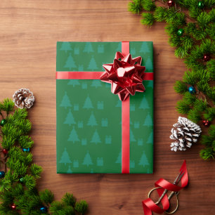 Weihnachtsbäume & Geschenke Geschenkpapier