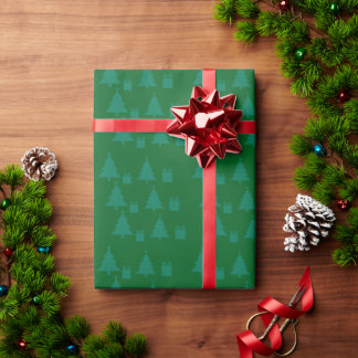 Weihnachtsbäume & Geschenke Geschenkpapier