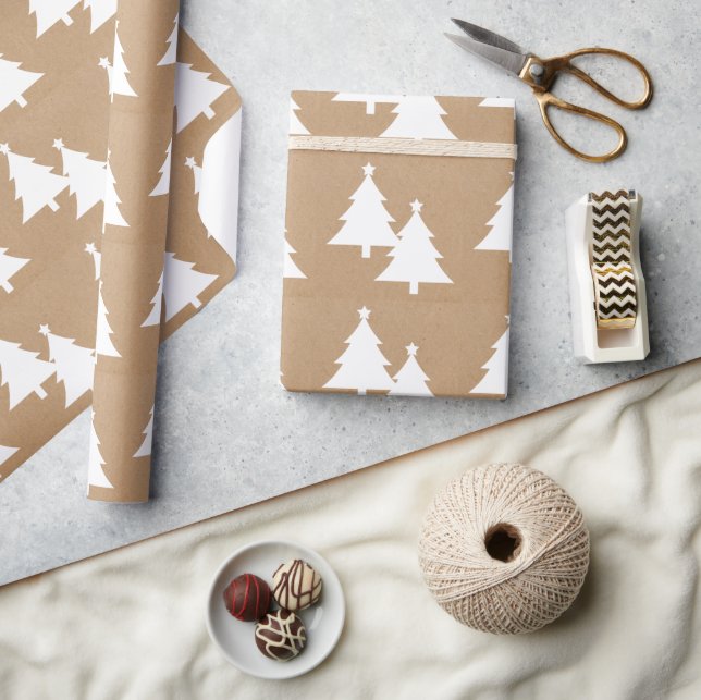 Weihnachtsbäume Geschenkpapier (Kunsthandwerk)