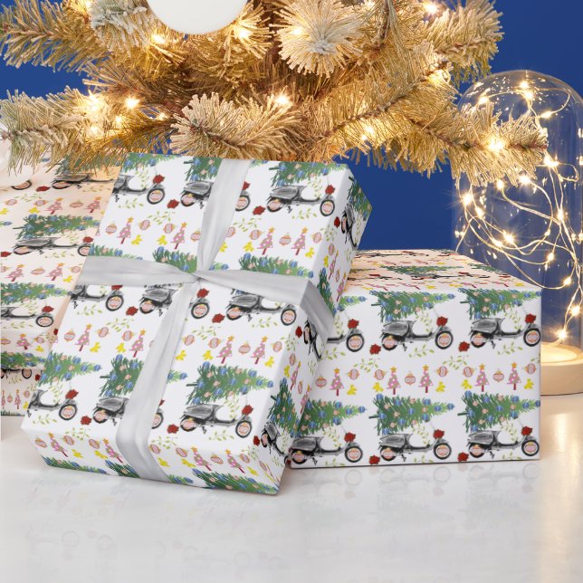 Weihnachtsbäume Geschenkpapier (Feiertage)