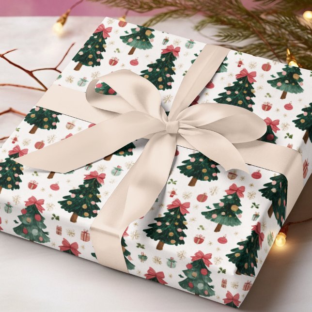 Weihnachtsbäume Geschenkpapier (Von Creator hochgeladen)