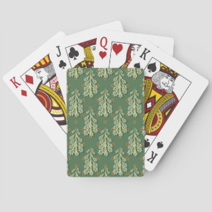Weihnachtsbäume Illustration Muster Spielkarten