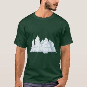 Weihnachtsbäume im Schnee T-Shirt