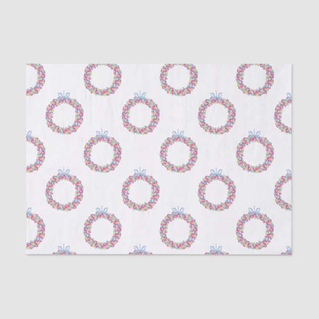 Weihnachtsbäume in Aquarellen Seidenpapier (Vorderseite)