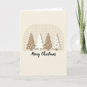 Weihnachtsbäume Karte