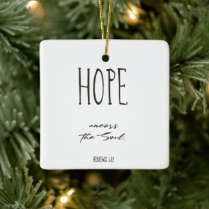 Weihnachtsbäume Keramik Verse Hope Keramikornament