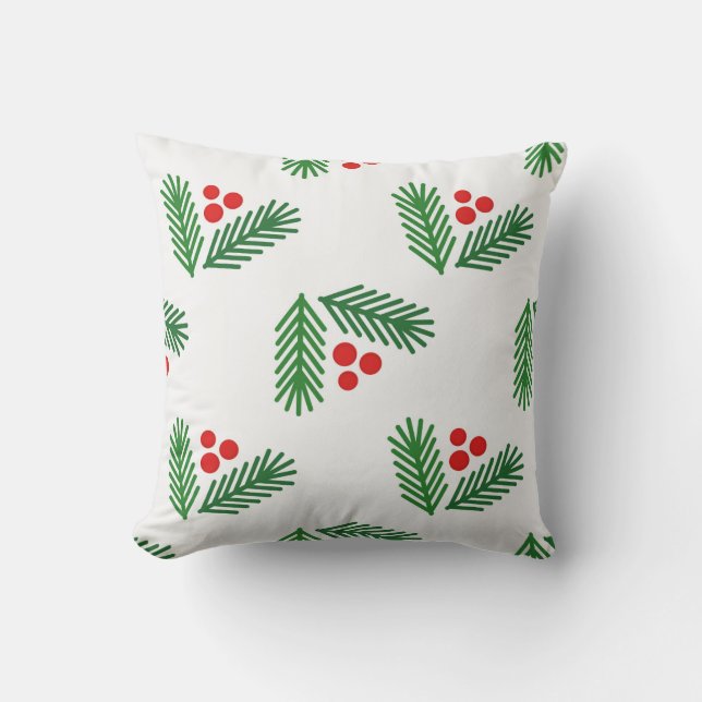 Weihnachtsbäume Kissen (Vorderseite)