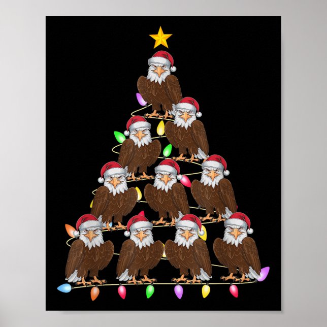 Weihnachtsbäume Lichter Männer Weihnachtsweihe Wei Poster (Vorne)