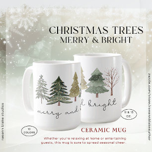 Weihnachtsbäume Merry & Bright Ceramig Tasse