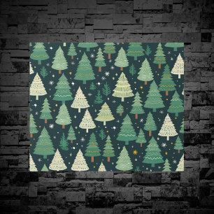 Weihnachtsbäume Modernes magisches Geschenk Geschenkpapier
