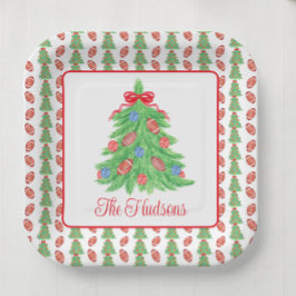 Weihnachtsbäume Pappteller