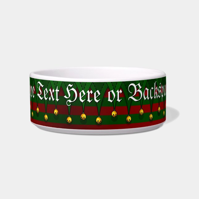 Weihnachtsbäume Personalisiert Holiday Dog Bowl Napf (Vorderseite)