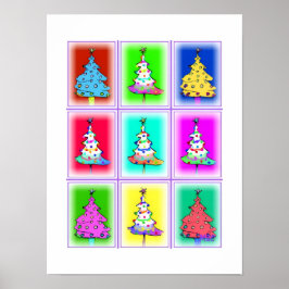 Weihnachtsbäume: Poster