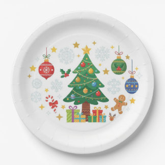 Weihnachtsbäume & Schmuck Pappteller