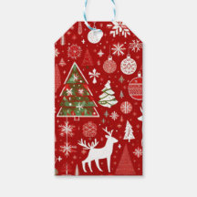 Weihnachtsbäume Schneeflocken Geschenk Tag