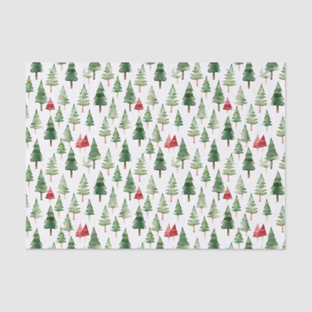 Weihnachtsbäume Seidenpapier (Vorderseite)