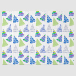 Weihnachtsbaume Seidenpapier