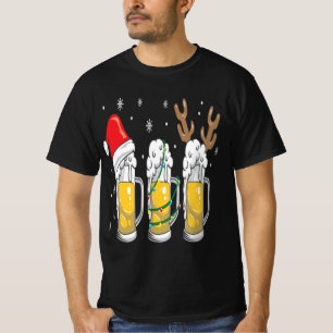 Weihnachtsbäume Tasse Reinbeer-Weihnachtsmannmütze T-Shirt