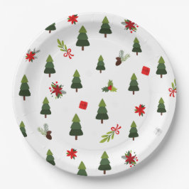 Weihnachtsbäume und -bäume pappteller