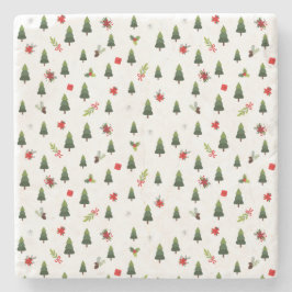 Weihnachtsbäume und -bäume steinuntersetzer