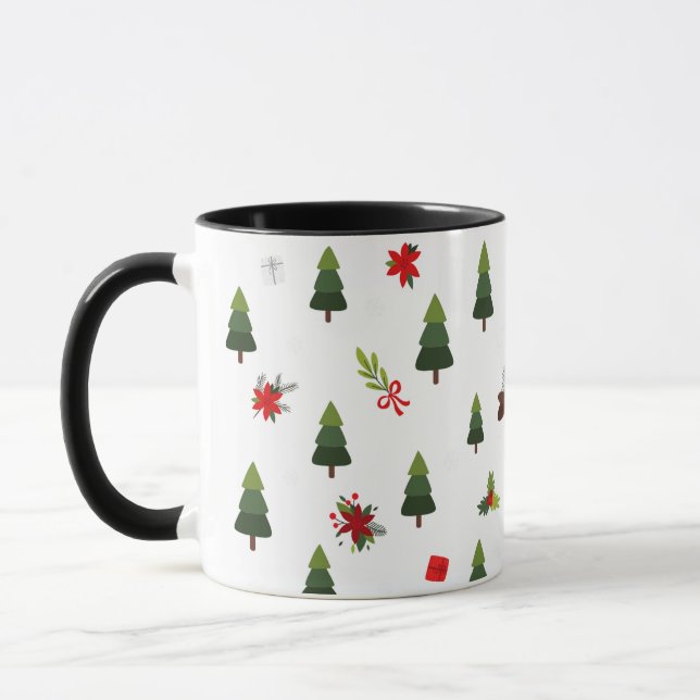 Weihnachtsbäume und -bäume tasse (Links)