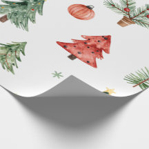 Weihnachtsbäume und Christbaumkugeln