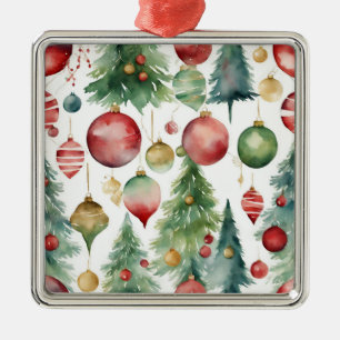 Weihnachtsbäume und -dekorationen Abstrakt Ornament Aus Metall