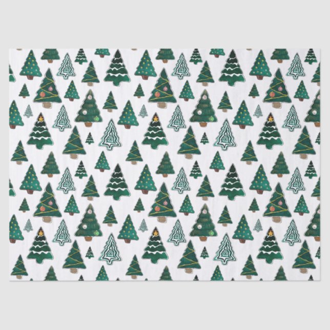 Weihnachtsbäume und -dekorationen Weihnachten Seidenpapier (Vorderseite)
