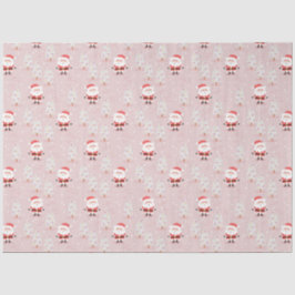 Weihnachtsbäume und der Weihnachtsmann Seidenpapier