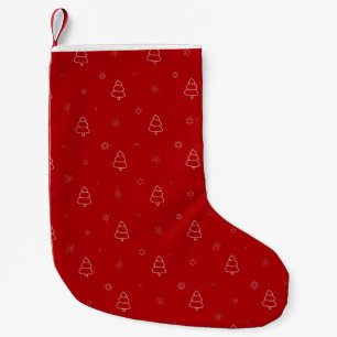 Weihnachtsbäume und Schneeflocke Kleiner Weihnachtsstrumpf