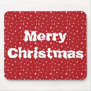 Weihnachtsbäume und Schneeflocken-Mauspad Mousepad