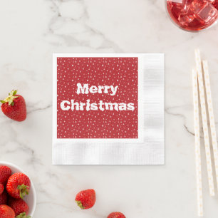 Weihnachtsbäume und Schneeflocken Papiertücher Serviette