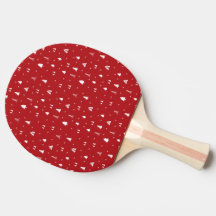 Weihnachtsbäume und Schneeflocken Ping Pong Paddel