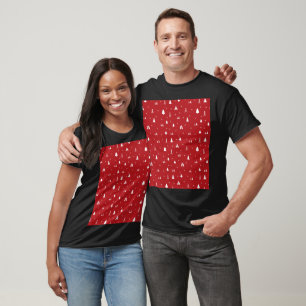 Weihnachtsbäume und Schneeflocken T - Shirt