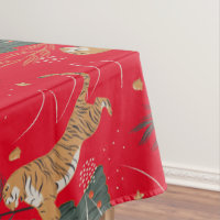 Weihnachtsbäume und Tigermuster