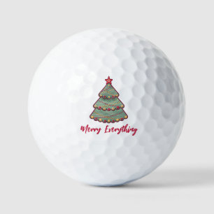 Weihnachtsbäume vergnügen den ganzen Urlaub Golfball