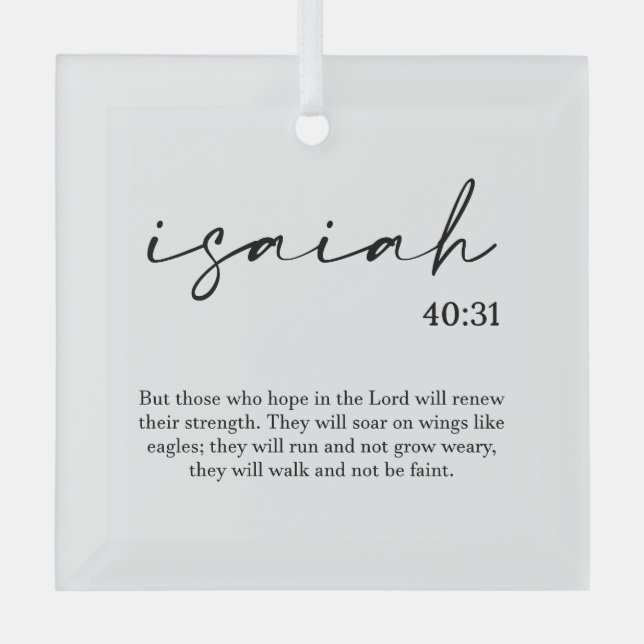 Weihnachtsbäume Verse Glasdekoration Ornament Aus Glas (Vorderseite)