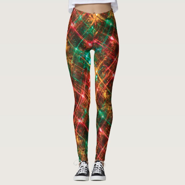Weihnachtsbäume Weihnachten Leggings (Vorderseite)